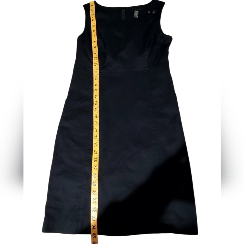 Banana Republic Black Sleeveless Sheath Dress Size 0 Work Career Classic - Picture 5 of 6